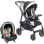 Conjunto Burigotto: Carrinho de Bebê Módulo + Bebê Conforto Touring Evolution - Punto Bege