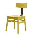 Conjunto 2 Cadeira Wally Amarela - Wood Prime AM 32285