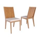 Conjunto 2 Cadeiras de Jantar Allain - Wood Prime VM 31441