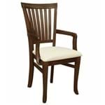 Conjunto 2 Cadeiras de Jantar Curtis com Braço Canela - Wood Prime AM 32254