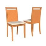 Conjunto 2 Cadeiras de Jantar Gessy - Wood Prime VM 31436