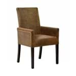 Conjunto 2 Cadeiras Eros com Braço Fibra Natural - Wood Prime AM 32277