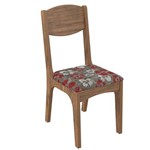 Conjunto 2 Cadeiras Estofada Vermelho Ca12 100% Mdf- Dalla Costa
