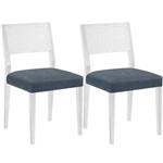 Conjunto 2 Cadeiras Gardênia – Tremarin - Branco / Azul