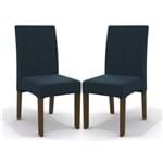 Conjunto 2 Cadeiras para Sala de Jantar Kappesberg CAD107 Azul