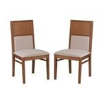 Conjunto 2 Cadeiras Roma - Wood Prime MF 15403