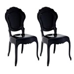 Conjunto 2 Cadeiras Tramontina Belle Epoque Preto 92056009