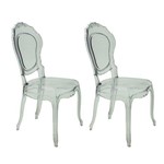 Conjunto 2 Cadeiras Tramontina Belle Epoque Transparente 92056011