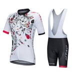 Conjunto Ciclismo Fem Colorfull Mt&c - Camiseta e Bretelle Gel