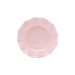 Conjunto com 6 Pratos para Sobremesa de Porcelana Resistente Princess Rosa 20,3 Cm