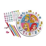 Conjunto de Artes - Relógio para Colorir - Disney - Princesas - New Toys