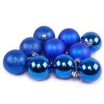 Conjunto de Bolas Azul 6cm com 10 Peças Havan Azul