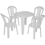 Conjunto de Mesa com 4 Cadeiras Plásticas - Atlântida - Tramontina