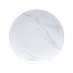 Conjunto de Pratos Rasos Marble 6 Pecas Branco
