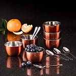 Conjunto de Sobremesa Copper em Aço Inox 12 Peças - La Cuisine