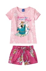 Conjunto Disney Frozen® Menina Malwee Kids Rosa Claro - 2