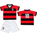 Conjunto Flamengo Infantil Sublimado Nº 4 - M