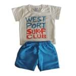 Conjunto Infantil Camiseta e Bermuda Surf Club