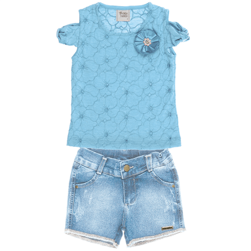 Conjunto Infantil Cata-Vento Lasie Azul e Jeans 04