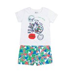 Conjunto Infantil Masculino Camiseta e Bermuda Skate Alenice
