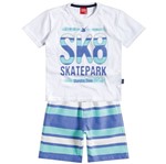 Conjunto Menino Skate Park Branco - Kyly 1