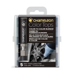 Conjunto Mistura de Cor Chameleon Color Tops Tons de Cinza 005 Cores CT4509