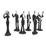 Conjunto Musical de Jazz - Miniaturas de Músicos 11,5cm