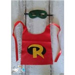 Conjunto Newborn Máscara e Capa de Herói - Baby Robin