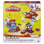 Conjunto Play-doh Veiculos Marvel Can Heads Hasbro B0606