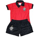 Conjunto Polo Infantil Flamengo Torcida Baby