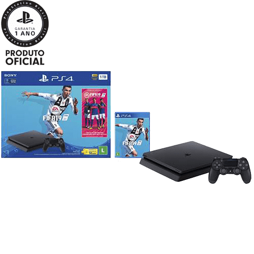 Console PlayStation 4 1TB Bundle + Game Fifa 19 - Sony