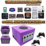 Console Retrô Mini GameCube RetroPie 25.000 Jogos + 2 Controles XBOX 360