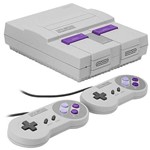 Console Super Nintendo Classic Edition com 21 Jogos Bivolt - Branco/Roxo
