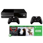 Console Xbox One 500gb + Live Card Gold 3 Mêses + Jogos Halo 5, Gear Of War Ultimate, Rare Replay