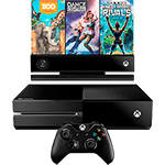 Console Xbox One 500GB + Sensor Kinect + Controle Sem Fio + 3 Jogos (Via Dowload)