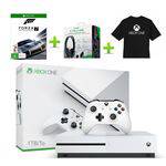 Console Xbox One S 1TB 4K Ultra HD HDR - Branco (Bivolt) + Jogo FORZA 7 + Headset + Camiseta XBOX