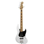 Contra Baixo Fender 030 6760 Squier Vintage Modified J. Bass V 505 Olympic White