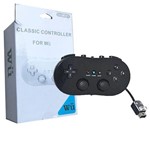 Controle Joystick Wii Classic para Nintendo Wii Wiiu Feir Fr-003 Preto
