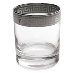 Copo de Cristal Versace Silver para Whisky - 6 Peças
