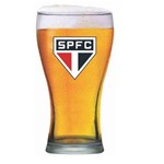 Copo de Vidro Cerveja Chopp Shape Brasão São Paulo 470 Ml