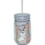 Copo Jarra Acrílico HB Tom And Jerry Mad Face Cat Fd 550ml