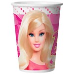 Copo Papel 330ml Barbie Core com 8 Unidades - Regina Festas