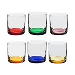 Copos para Whisky Barware Coloridos 6 Peças 410ml
