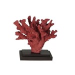 Coral Decorativo em Resina Vermelho 16x17,5x16cm Vol. 9
