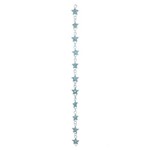 Cordão com Estrelas Decoração Natal 175cm Azul