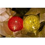 Cordão de Luz Natal Redgold - Ornamentação Árvores Decoração Festa e Mesa 20 Leds