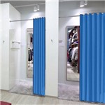 Cortina Azul Provador de Roupas 1,50x2,00 Privacidade Total