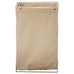 Cotton Bag Cesto para Roupa Cromado/camelo