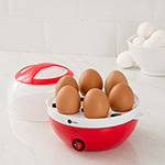 Cozedor Multi Funções Egg Cooker Fun Kitchen Vermelho com 2 Anos de Garantia