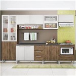 Cozinha Compacta 13 Portas Emanuella 0422t Demolição/Gelo 3d - Genialflex